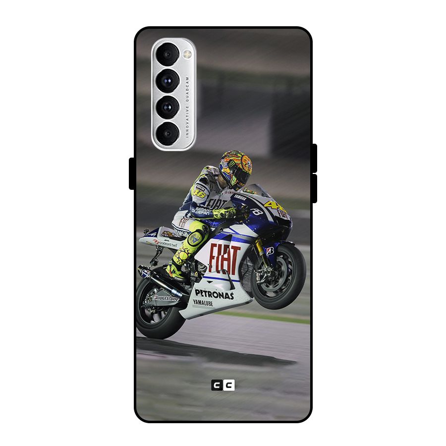 Champion Biker Metal Back Case for Oppo Reno4 Pro