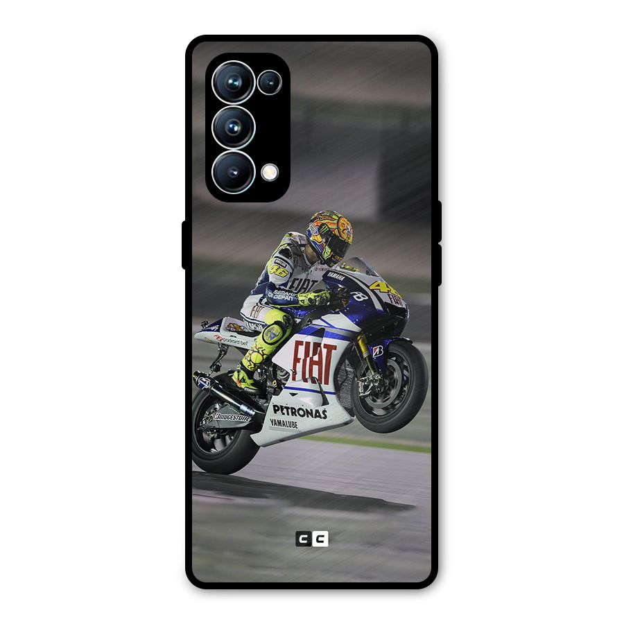 Champion Biker Metal Back Case for Oppo Reno5 Pro 5G