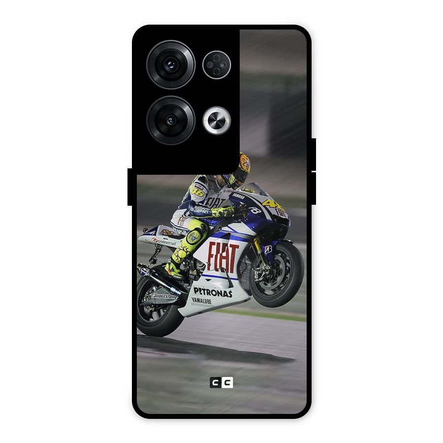 Champion Biker Metal Back Case for Oppo Reno8 Pro 5G