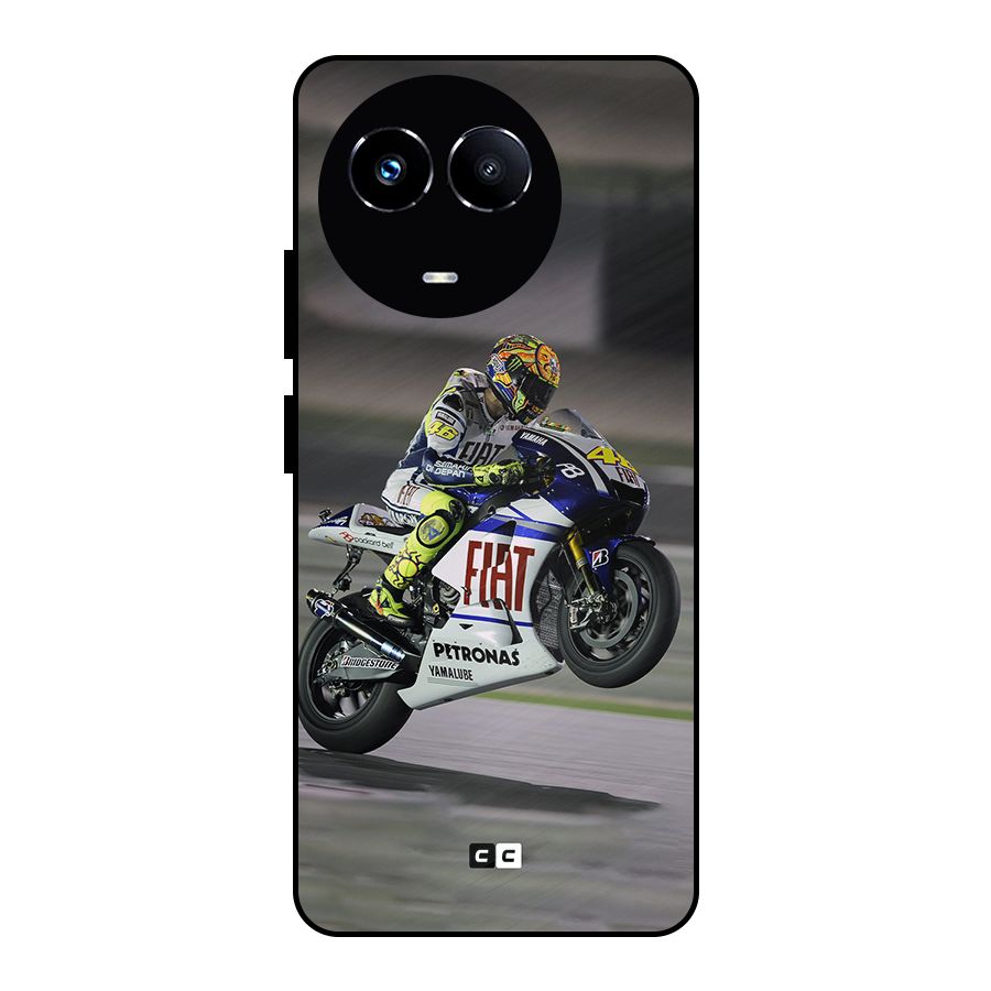 Champion Biker Metal Back Case for Realme 11 5G