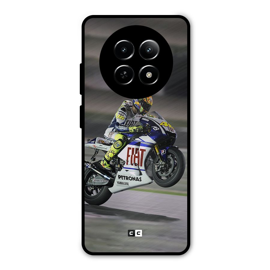 Champion Biker Metal Back Case for Realme Narzo 70x 5G
