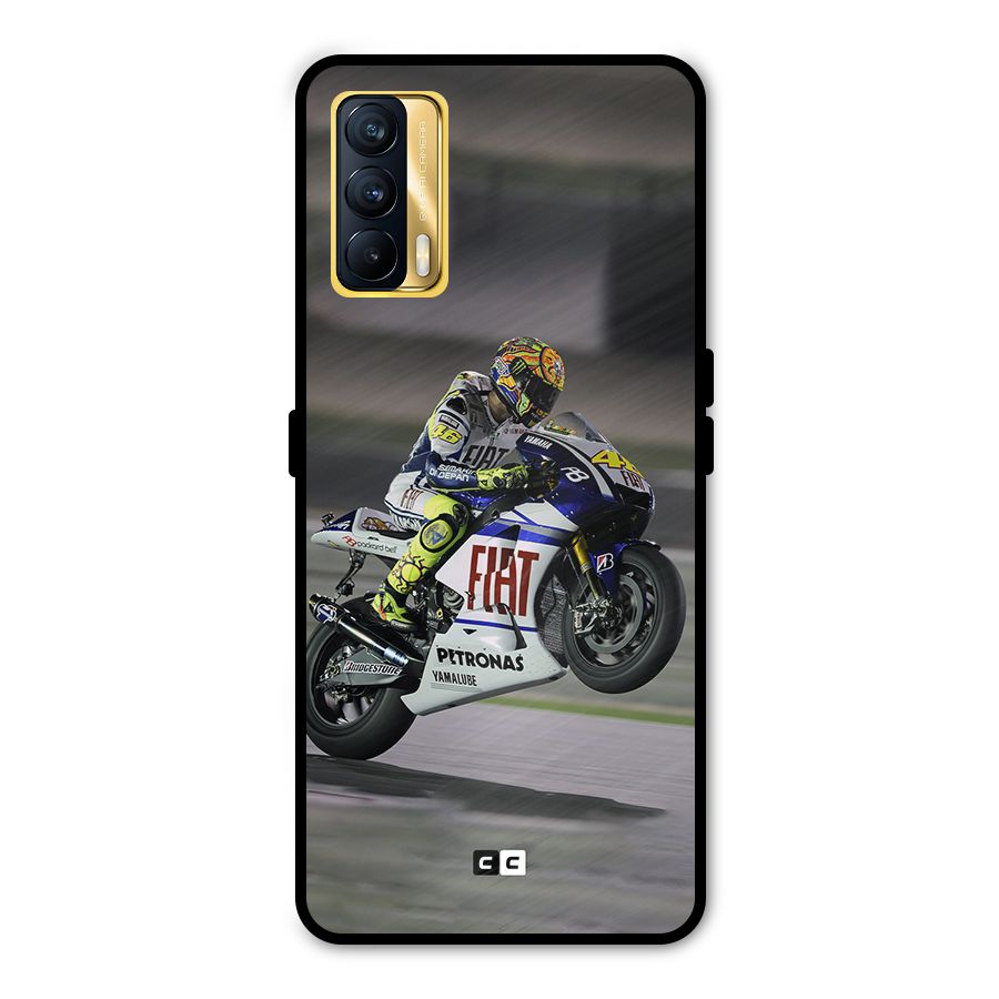 Champion Biker Metal Back Case for Realme X7