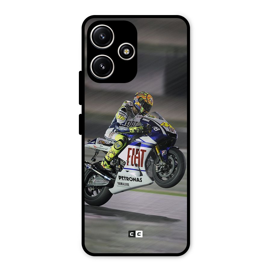Champion Biker Metal Back Case for Redmi 12 5G