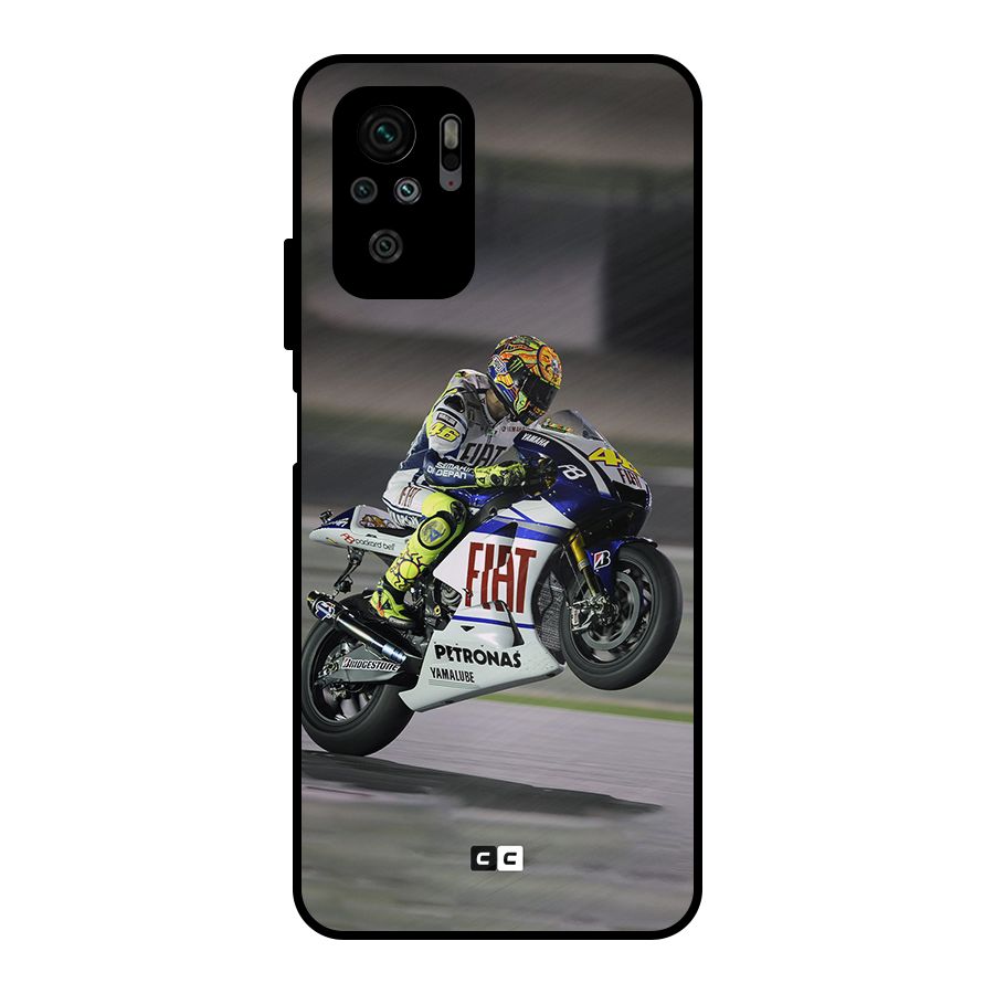 Champion Biker Metal Back Case for Redmi Note 10S
