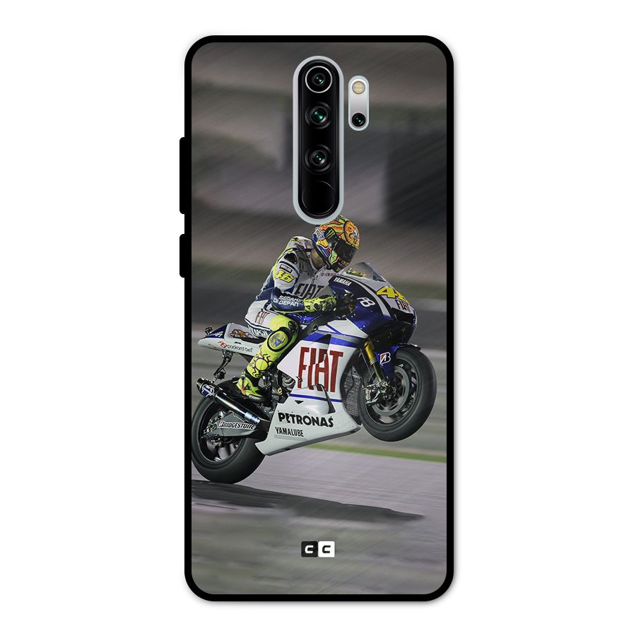 Champion Biker Metal Back Case for Redmi Note 8 Pro
