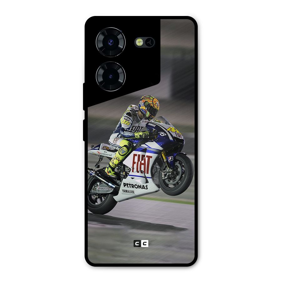 Champion Biker Metal Back Case for Tecno Pova 5 Pro 5G
