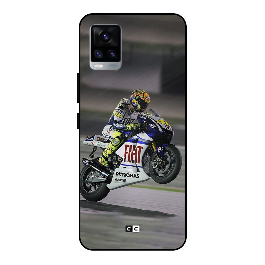 Champion Biker Metal Back Case for Vivo V20