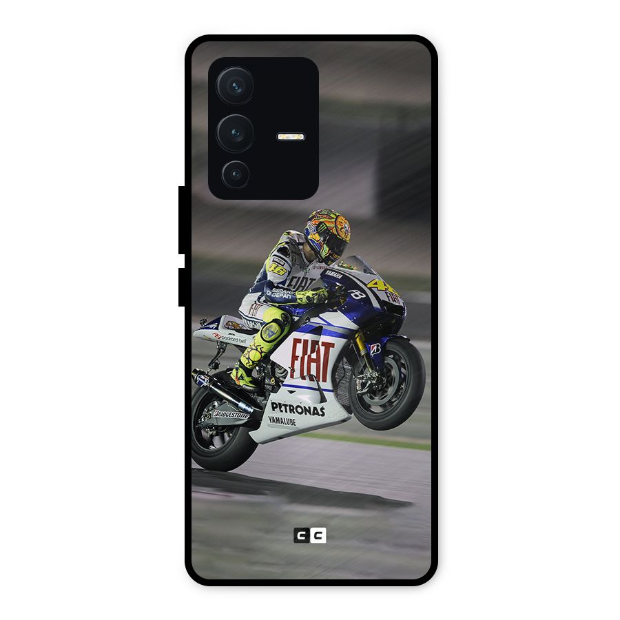Champion Biker Metal Back Case for Vivo V23 5G