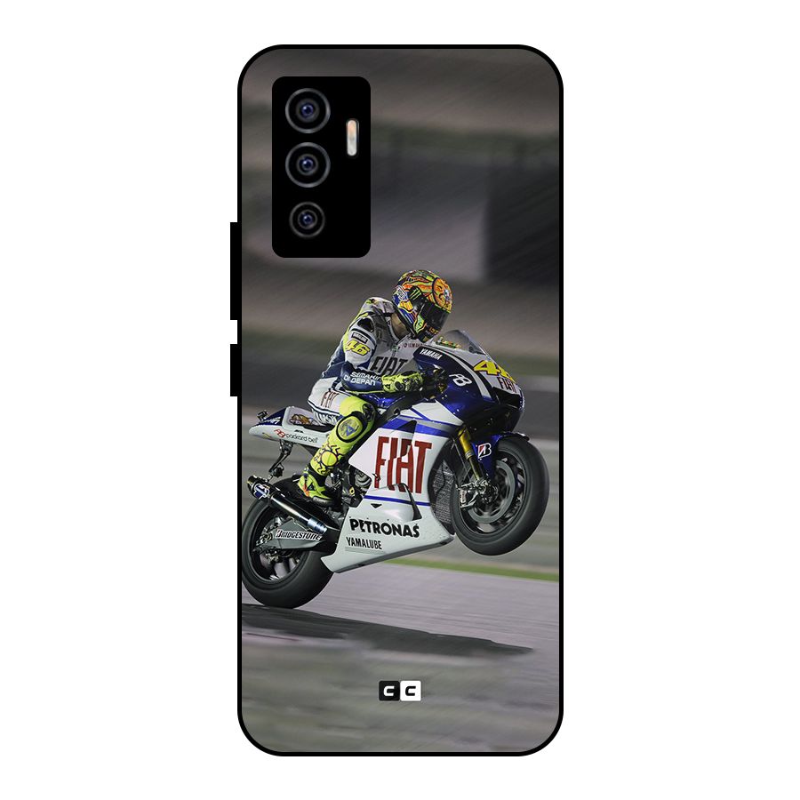 Champion Biker Metal Back Case for Vivo V23e
