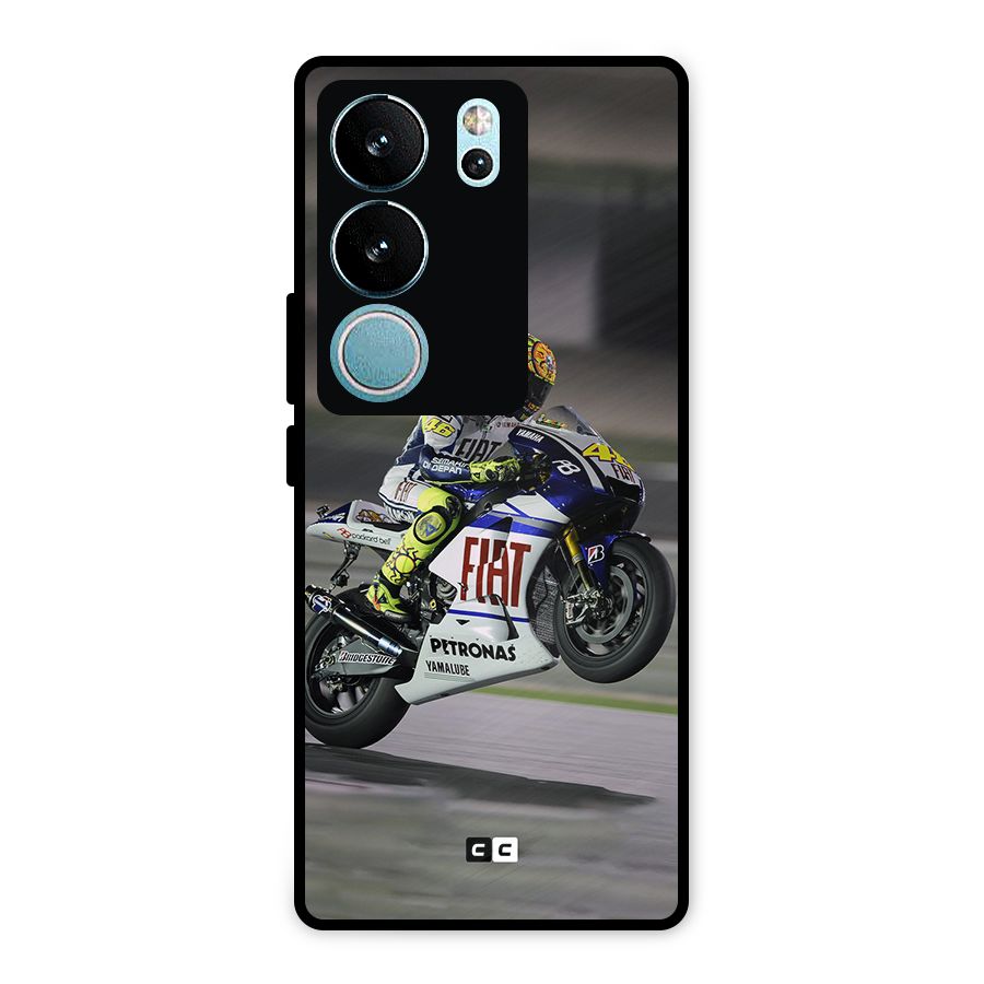 Champion Biker Metal Back Case for Vivo V29 Pro