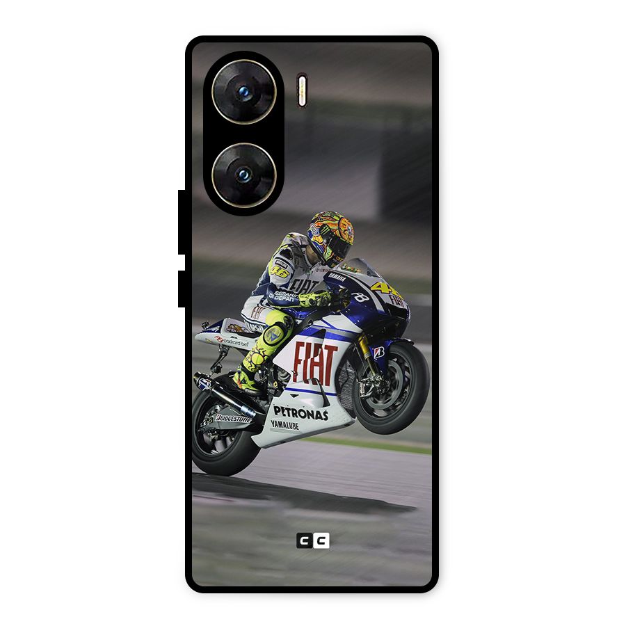 Champion Biker Metal Back Case for Vivo V29e