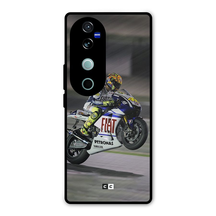 Champion Biker Metal Back Case for Vivo V40