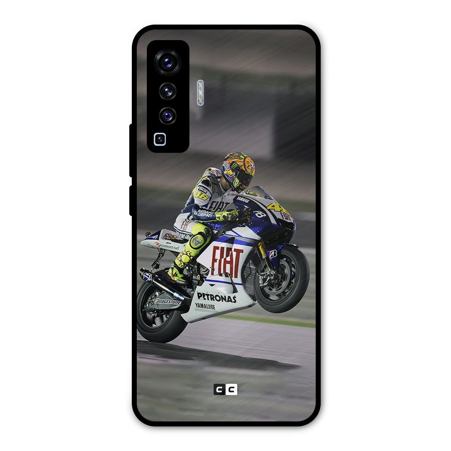 Champion Biker Metal Back Case for Vivo X50