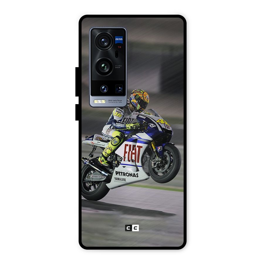Champion Biker Metal Back Case for Vivo X60 Pro Plus