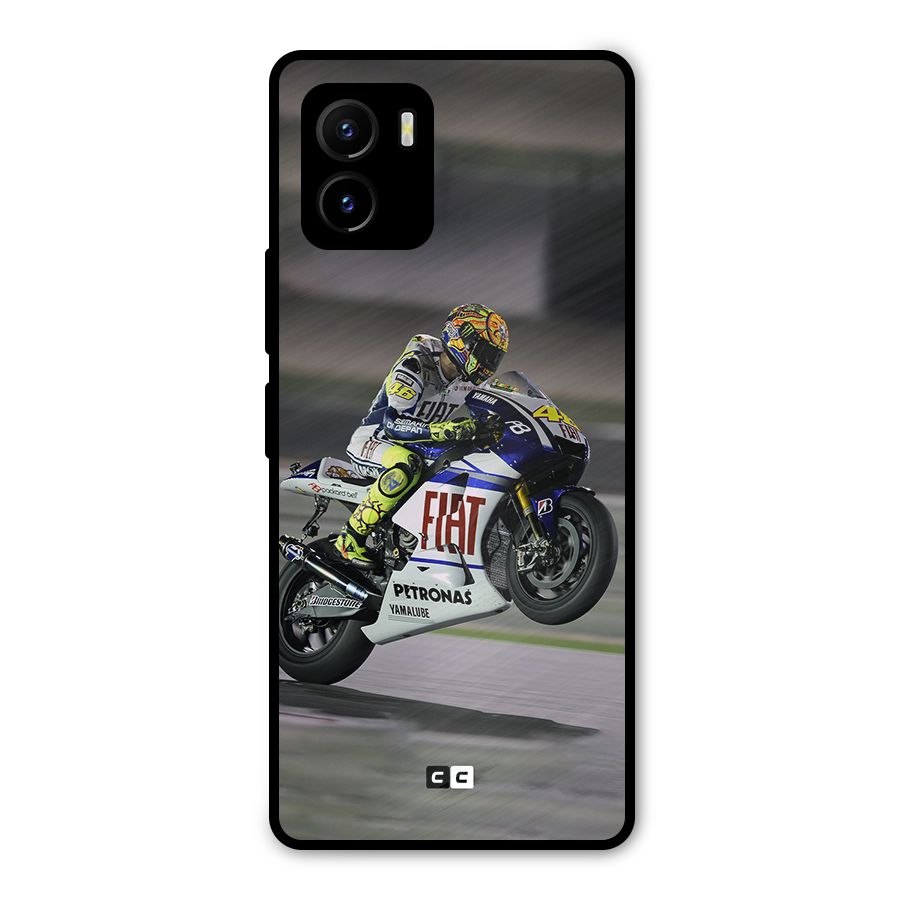 Champion Biker Metal Back Case for Vivo Y15s