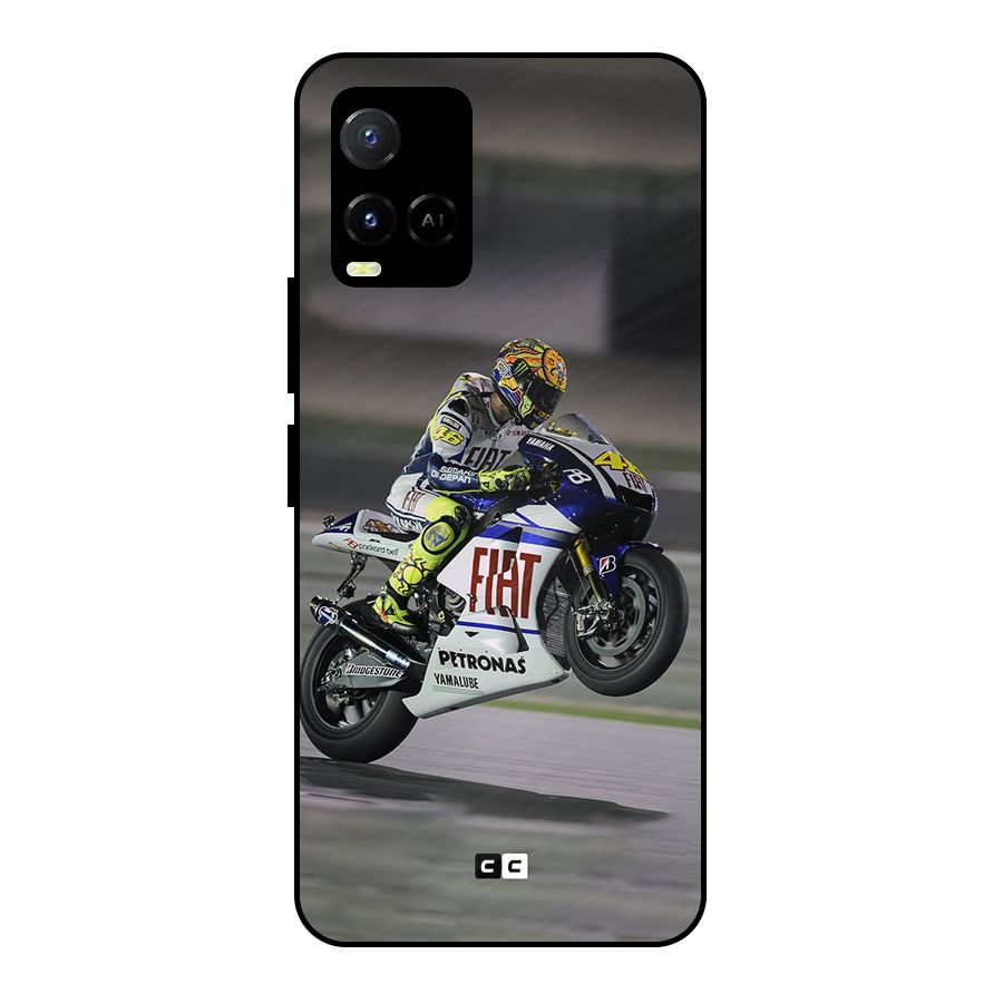 Champion Biker Metal Back Case for Vivo Y21