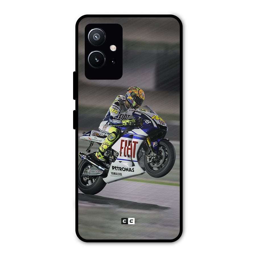 Champion Biker Metal Back Case for Vivo Y75 5G
