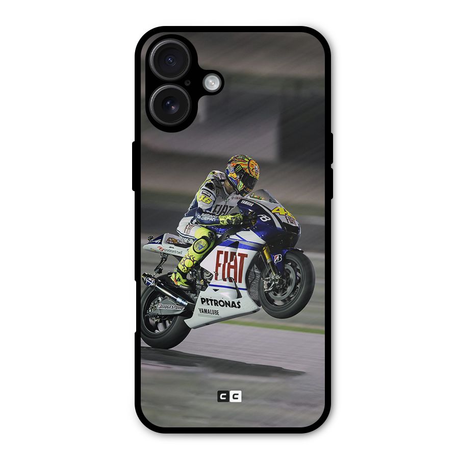 Champion Biker Metal Back Case for iPhone 16 Plus