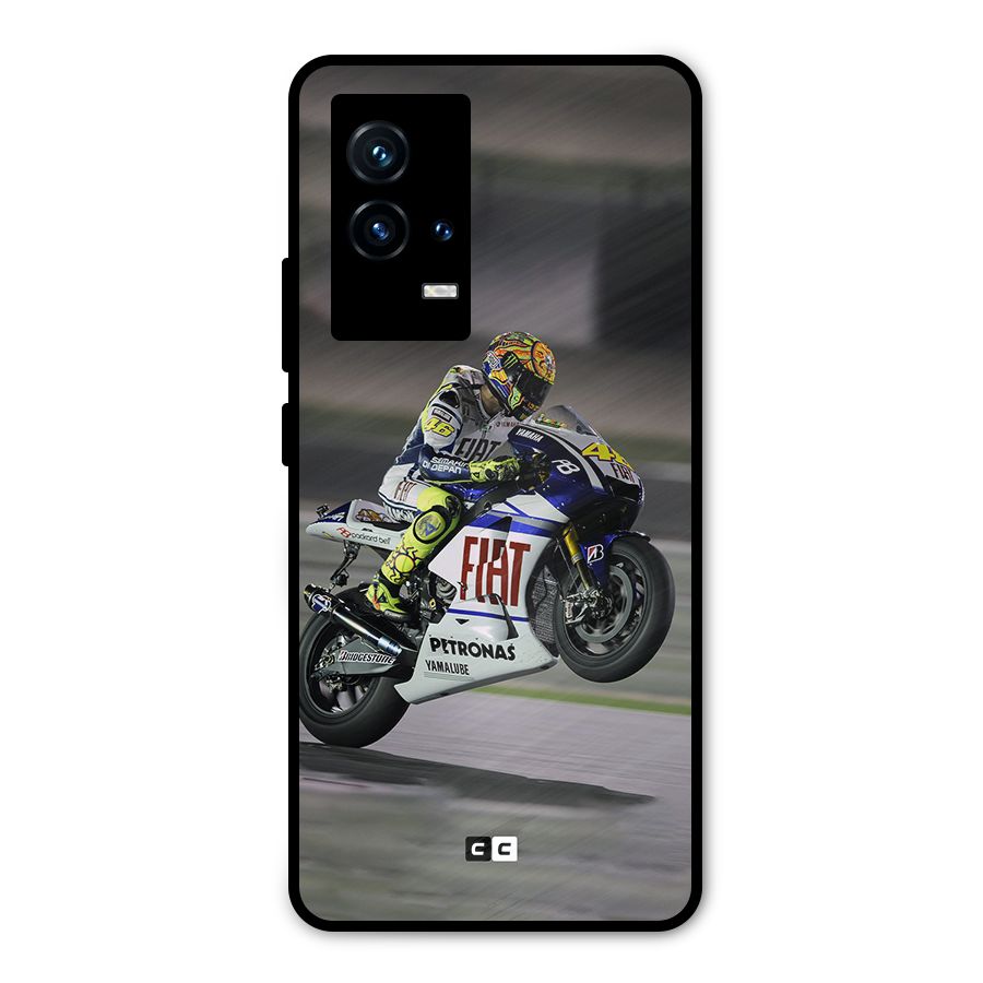 Champion Biker Metal Back Case for iQOO 9 5G