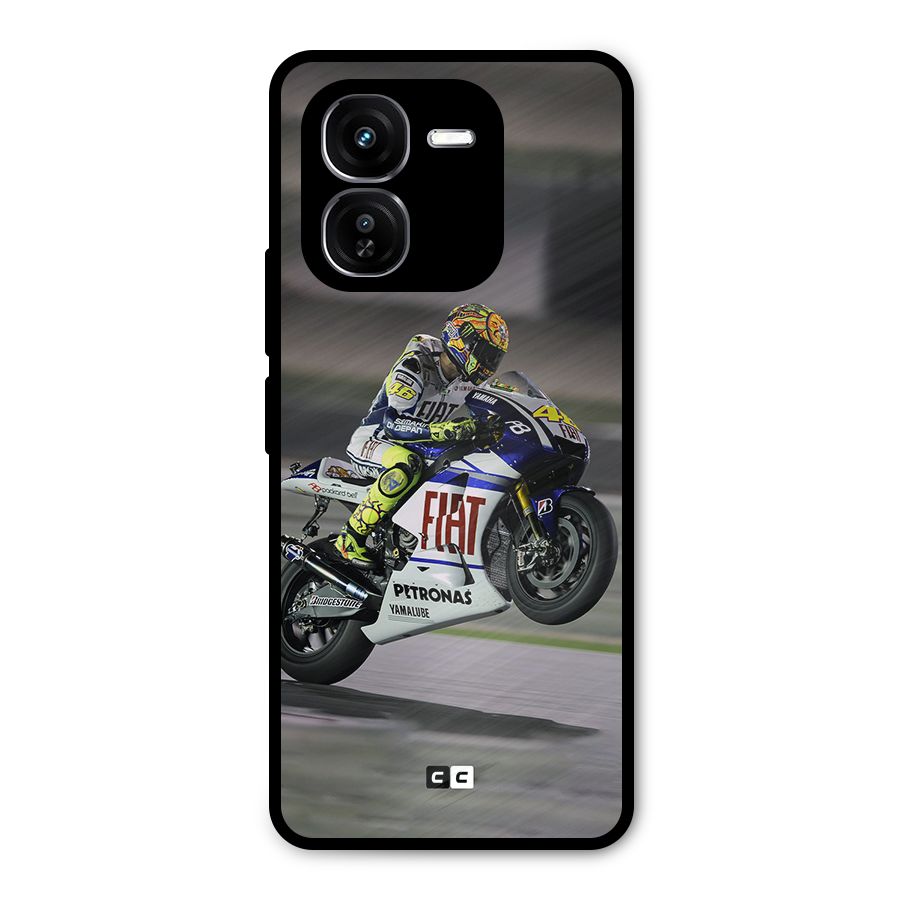Champion Biker Metal Back Case for iQOO Z9x