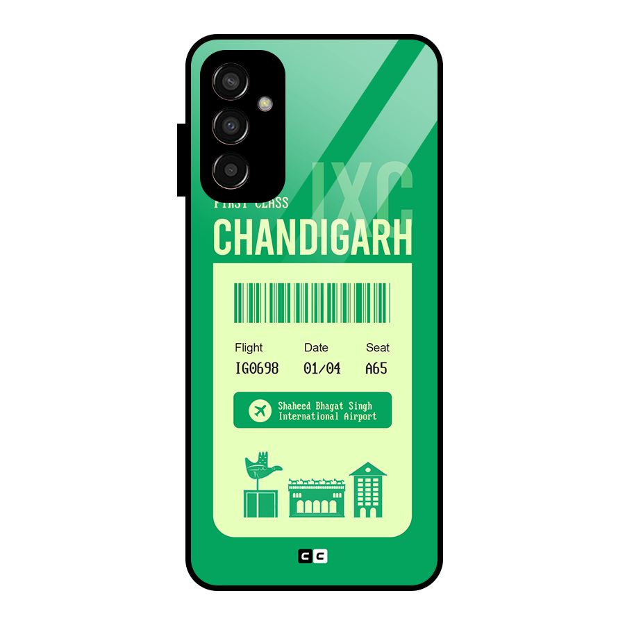 Chandigarh Boarding Pass Glass Back Case for Galaxy F13