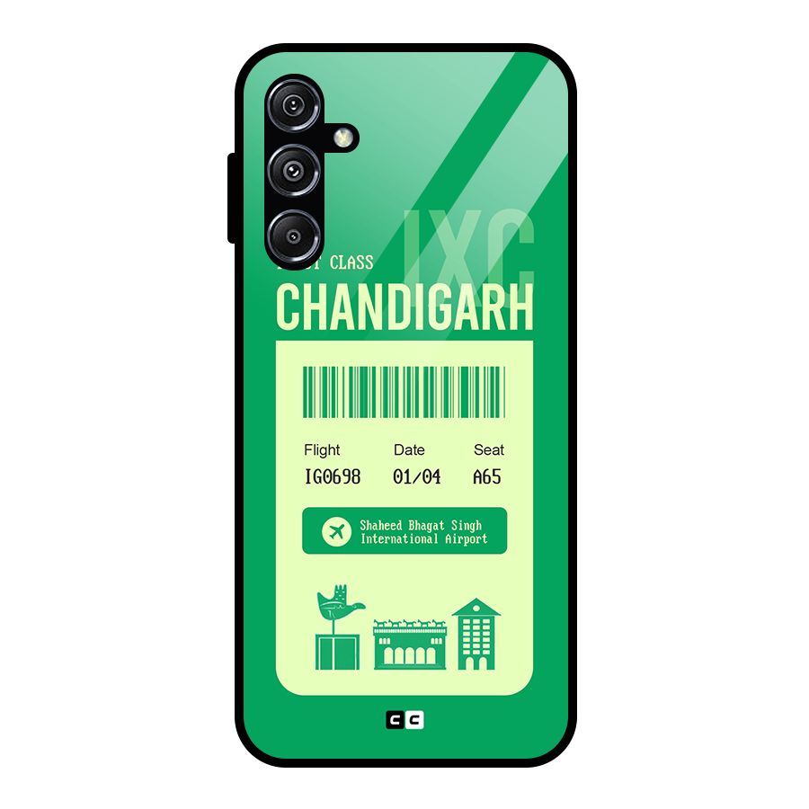 Chandigarh Boarding Pass Glass Back Case for Galaxy M34 5G
