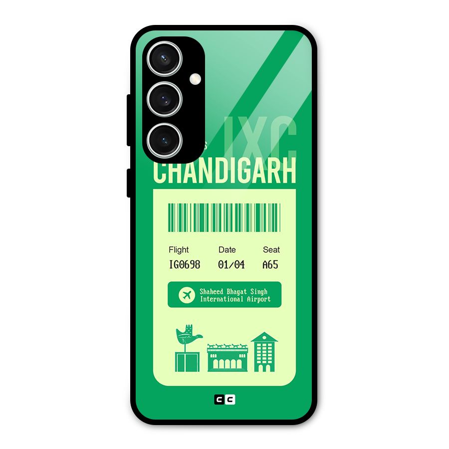 Chandigarh Boarding Pass Glass Back Case for Galaxy S23 FE