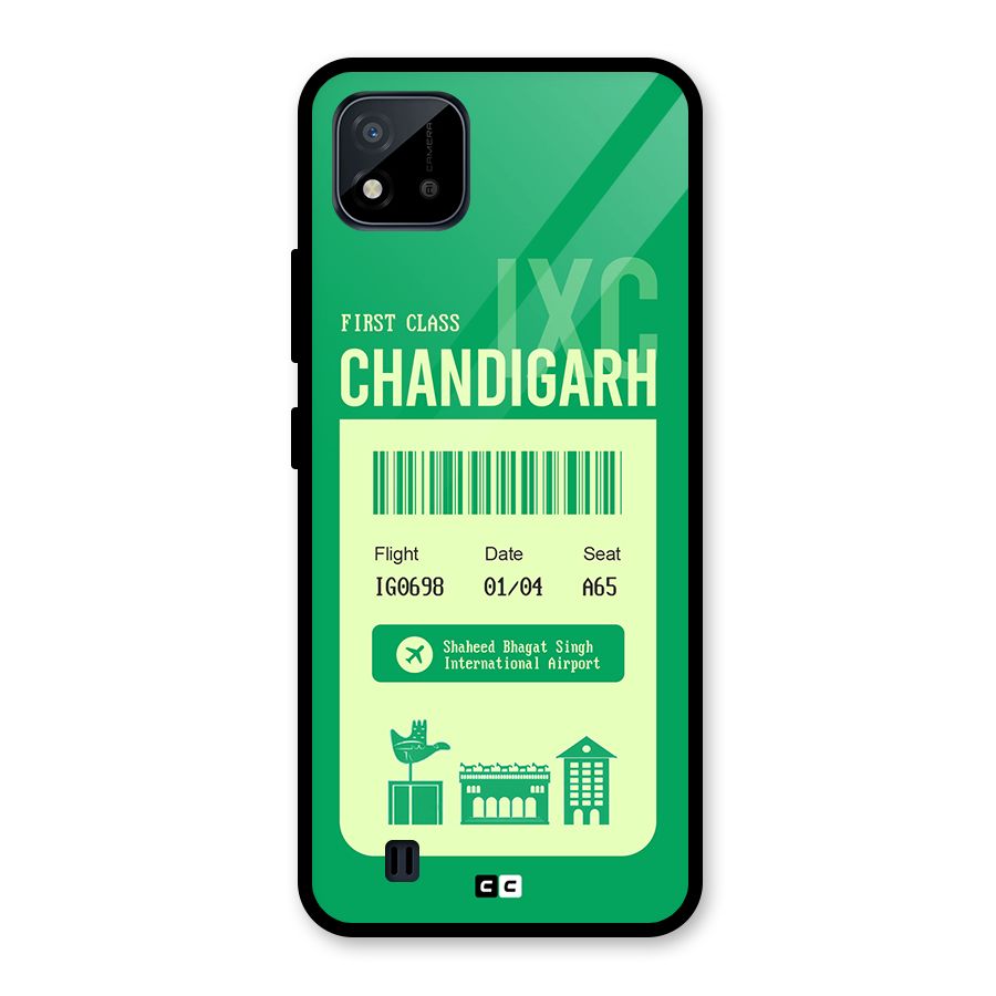 Chandigarh Boarding Pass Glass Back Case for Realme C11 2021