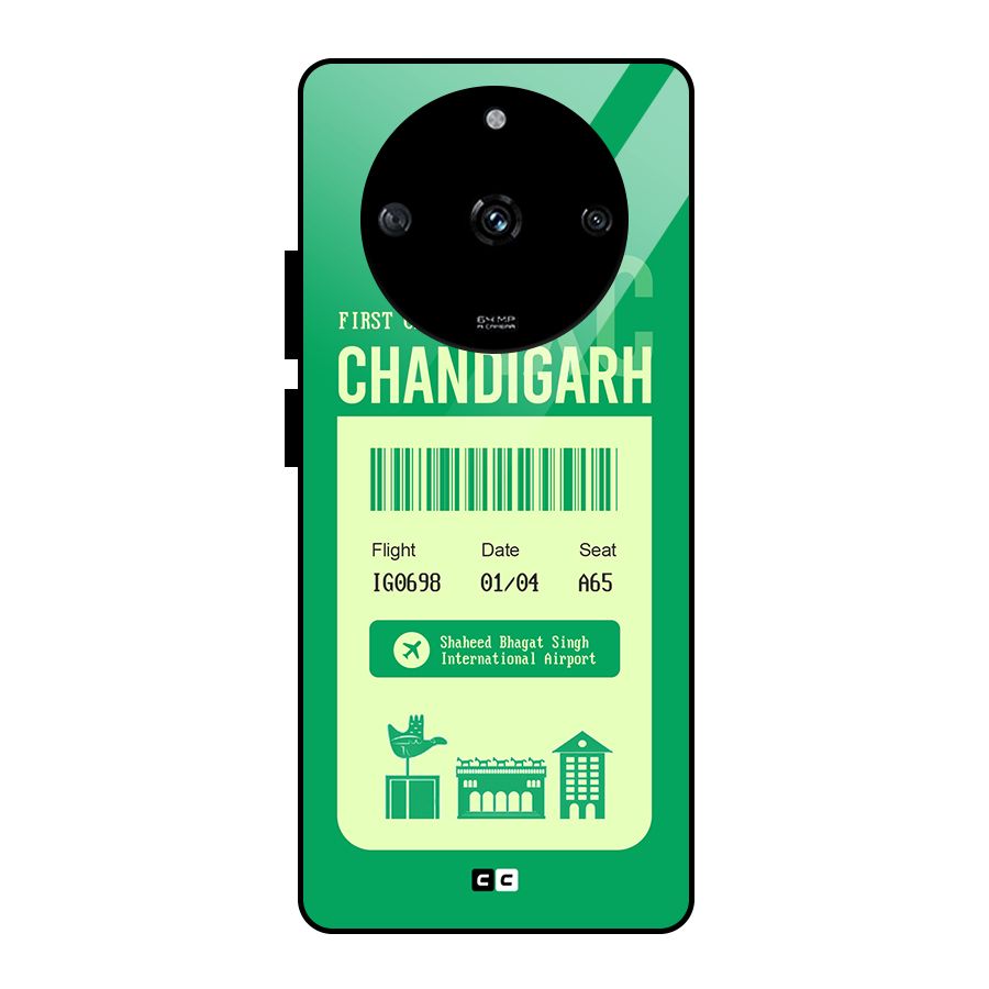 Chandigarh Boarding Pass Glass Back Case for Realme Narzo 60 5G