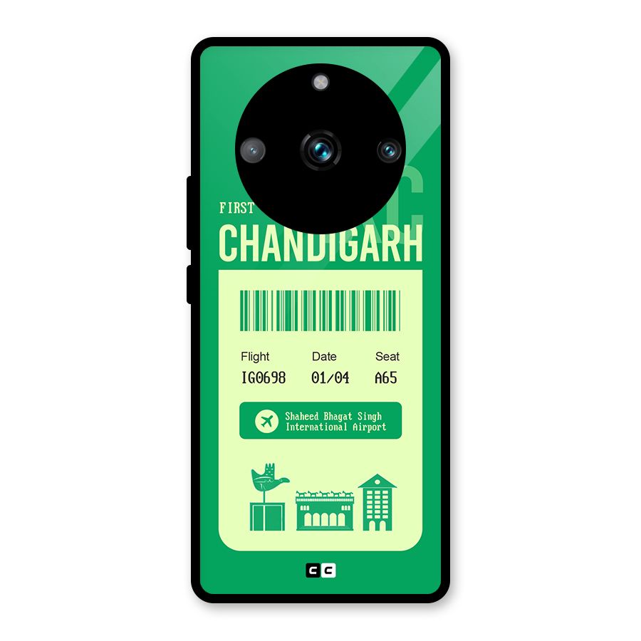 Chandigarh Boarding Pass Glass Back Case for Realme Narzo 60 Pro