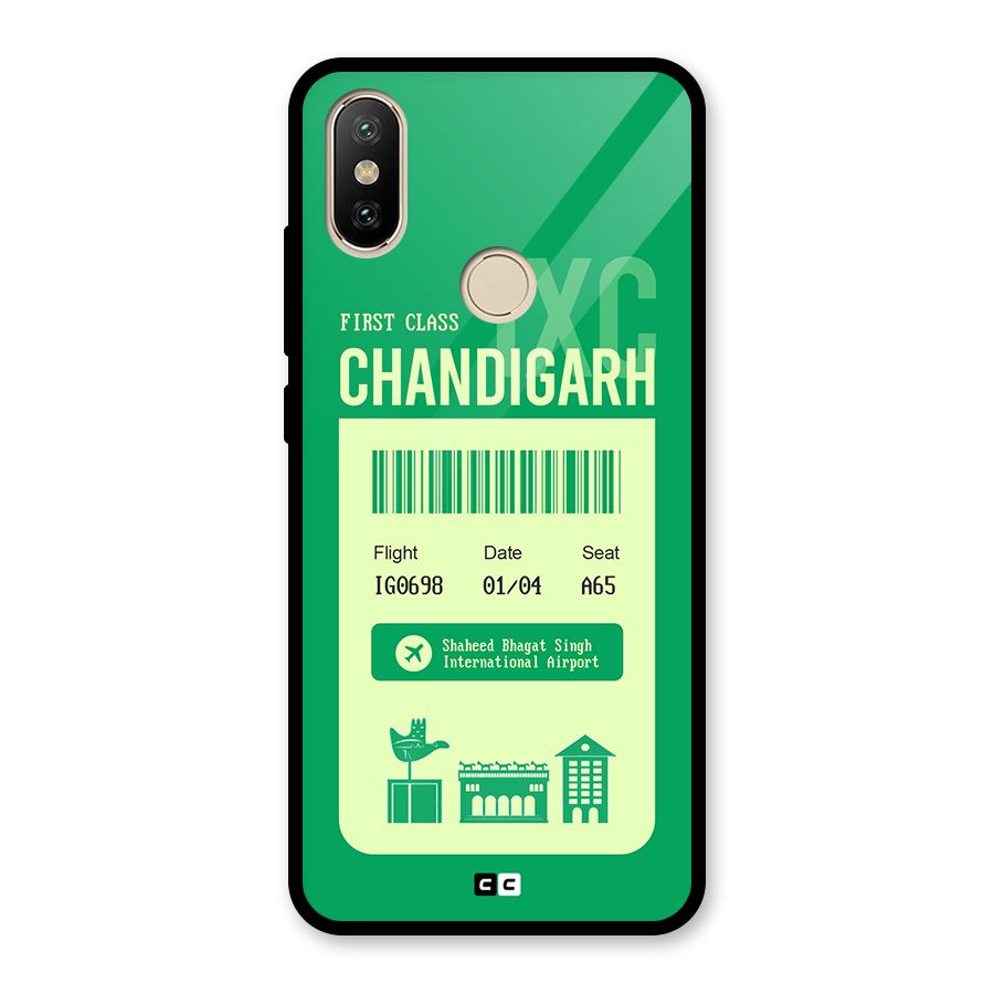 Chandigarh Boarding Pass Glass Back Case for Redmi A2