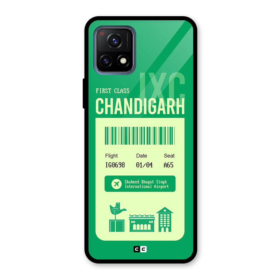 Chandigarh Boarding Pass Glass Back Case for Vivo Y72 5G