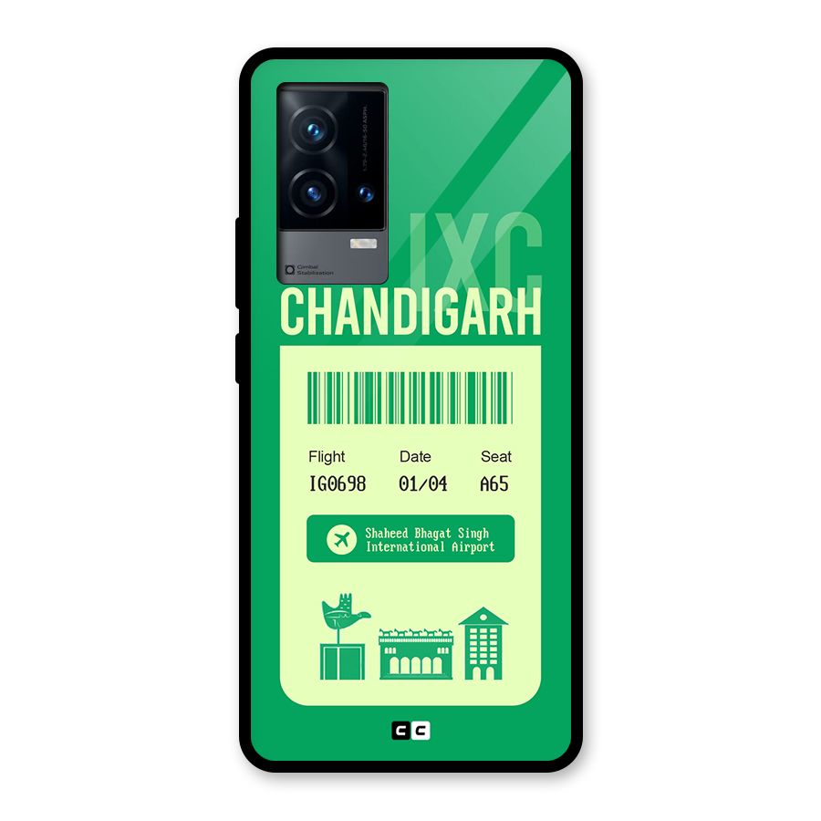 Chandigarh Boarding Pass Glass Back Case for iQOO 9 5G
