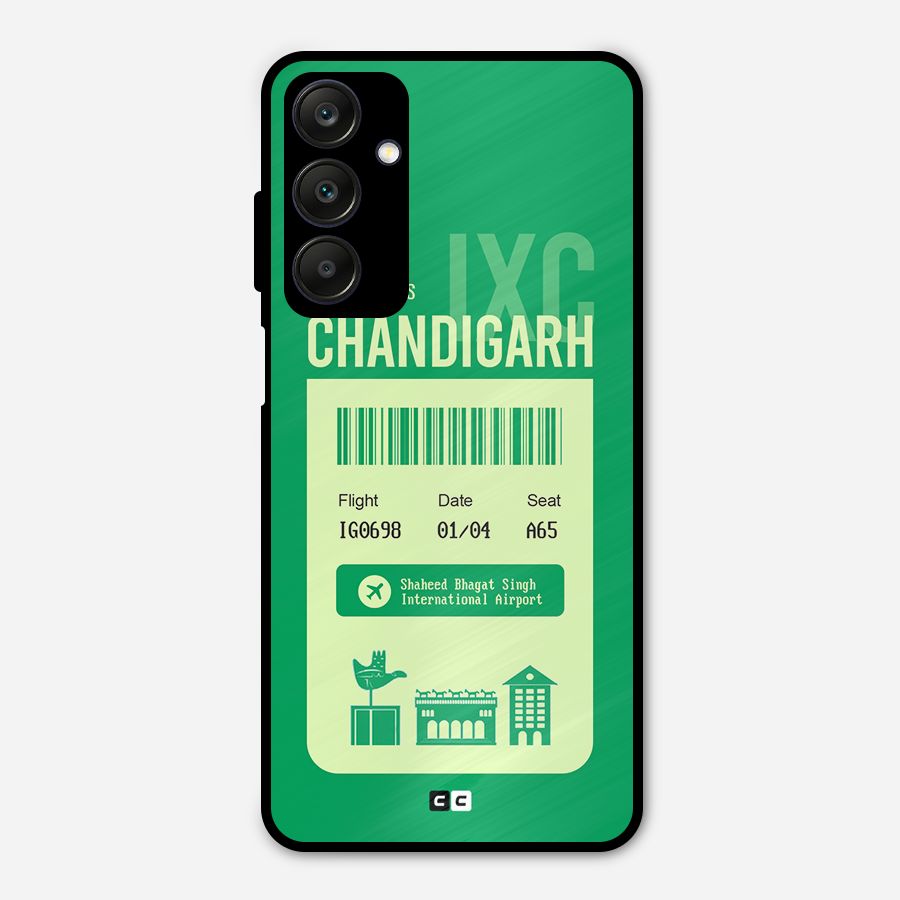 Chandigarh Boarding Pass Metal Back Case for Galaxy A25 5G