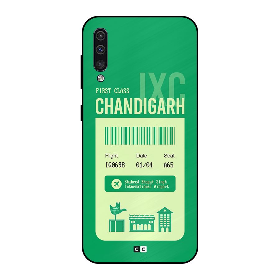 Chandigarh Boarding Pass Metal Back Case for Galaxy A30s