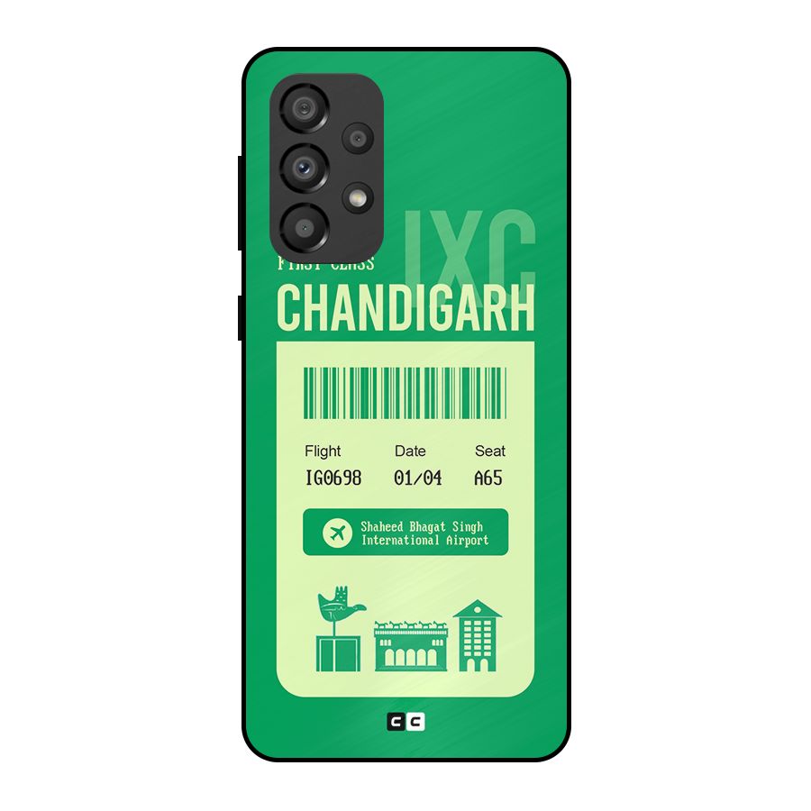 Chandigarh Boarding Pass Metal Back Case for Galaxy A33 5G