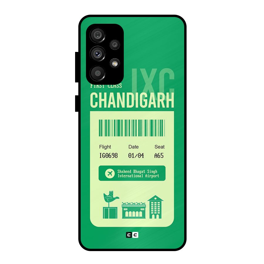Chandigarh Boarding Pass Metal Back Case for Galaxy A73 5G