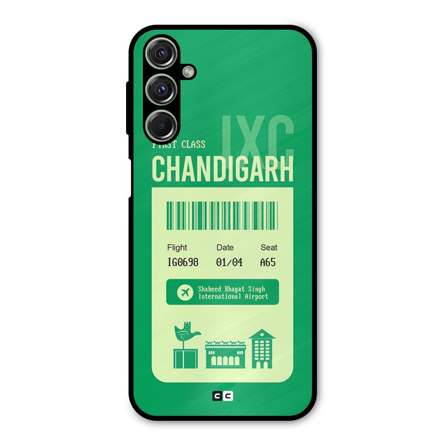 Chandigarh Boarding Pass Metal Back Case for Galaxy F34