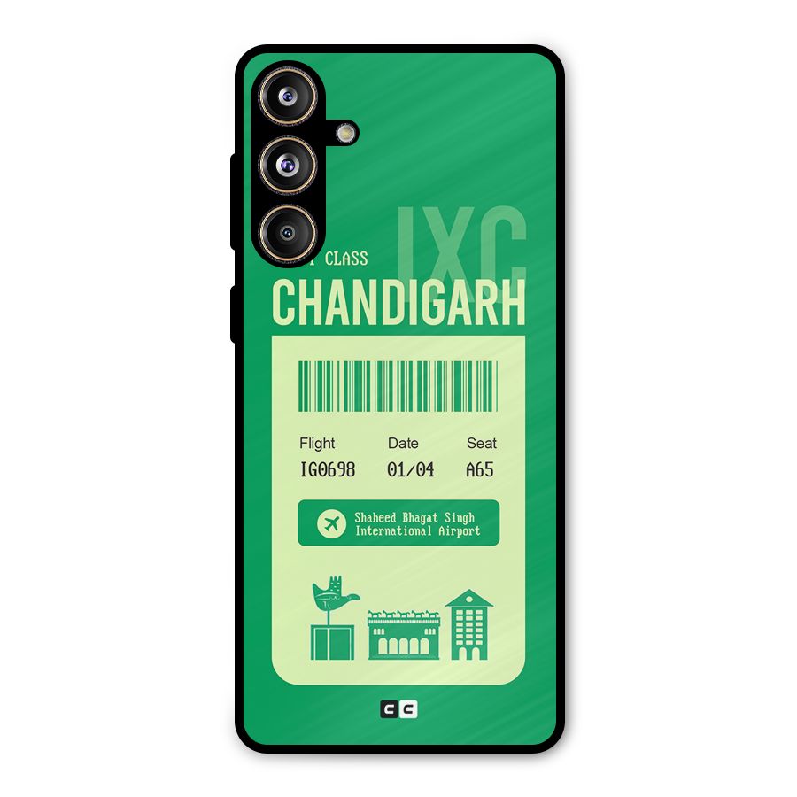 Chandigarh Boarding Pass Metal Back Case for Galaxy F55