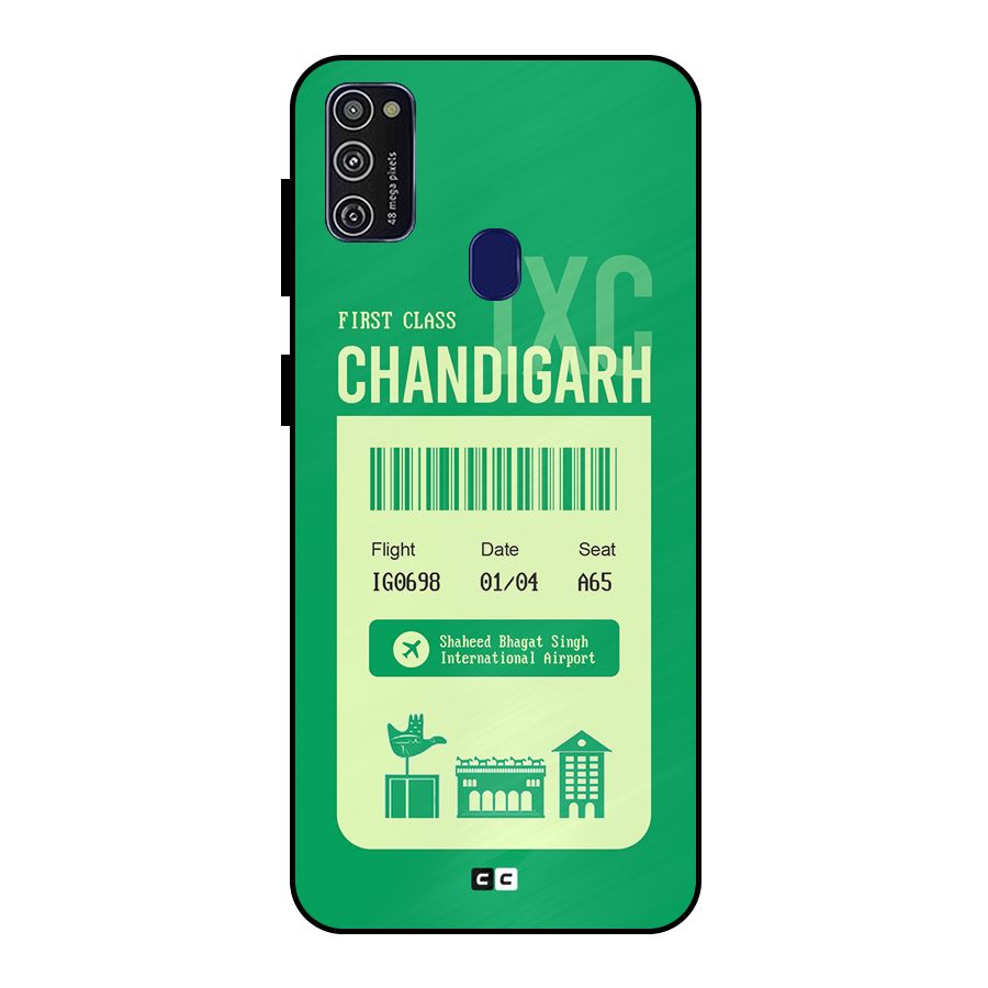 Chandigarh Boarding Pass Metal Back Case for Galaxy M30s