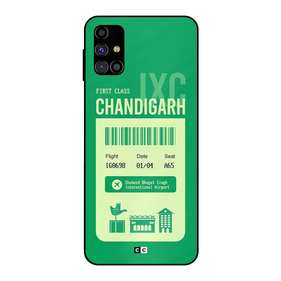 Chandigarh Boarding Pass Metal Back Case for Galaxy M31s