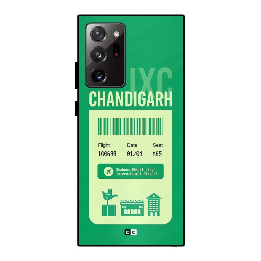 Chandigarh Boarding Pass Metal Back Case for Galaxy Note 20 Ultra 5G