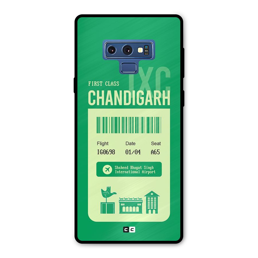 Chandigarh Boarding Pass Metal Back Case for Galaxy Note 9