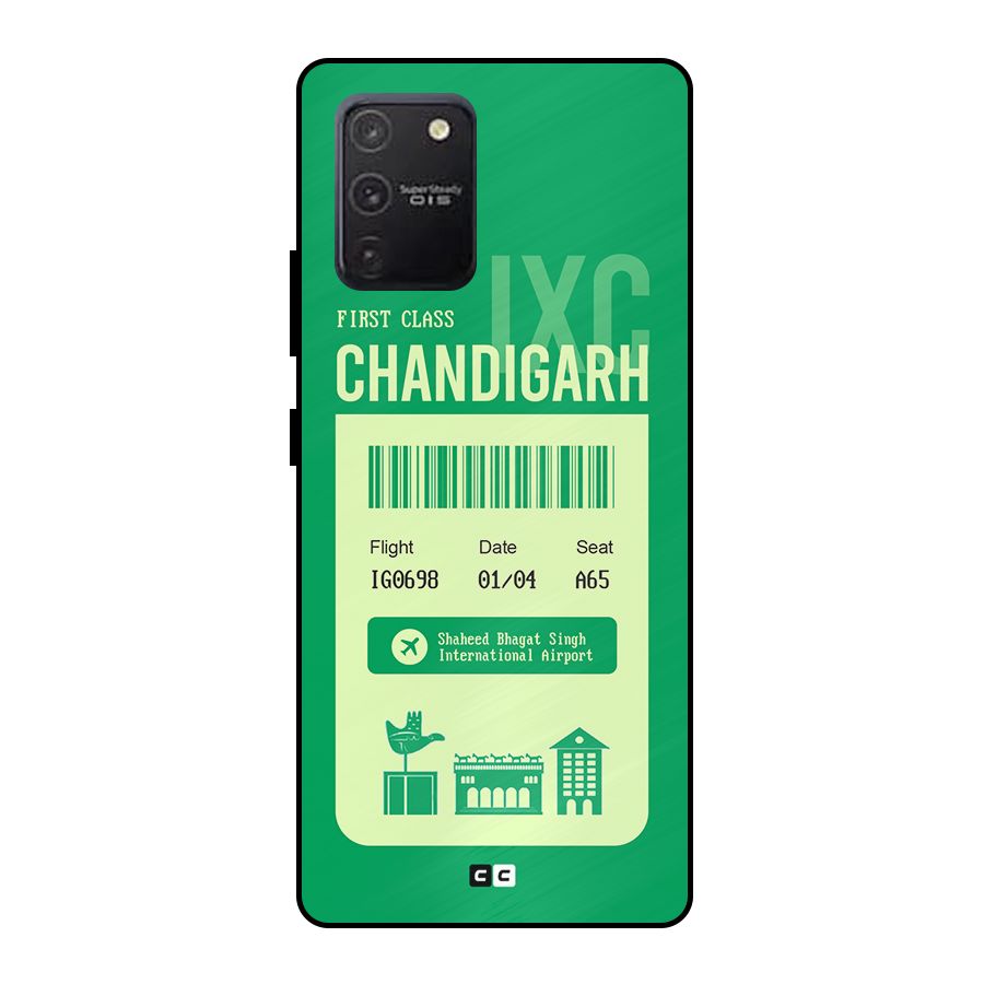 Chandigarh Boarding Pass Metal Back Case for Galaxy S10 Lite