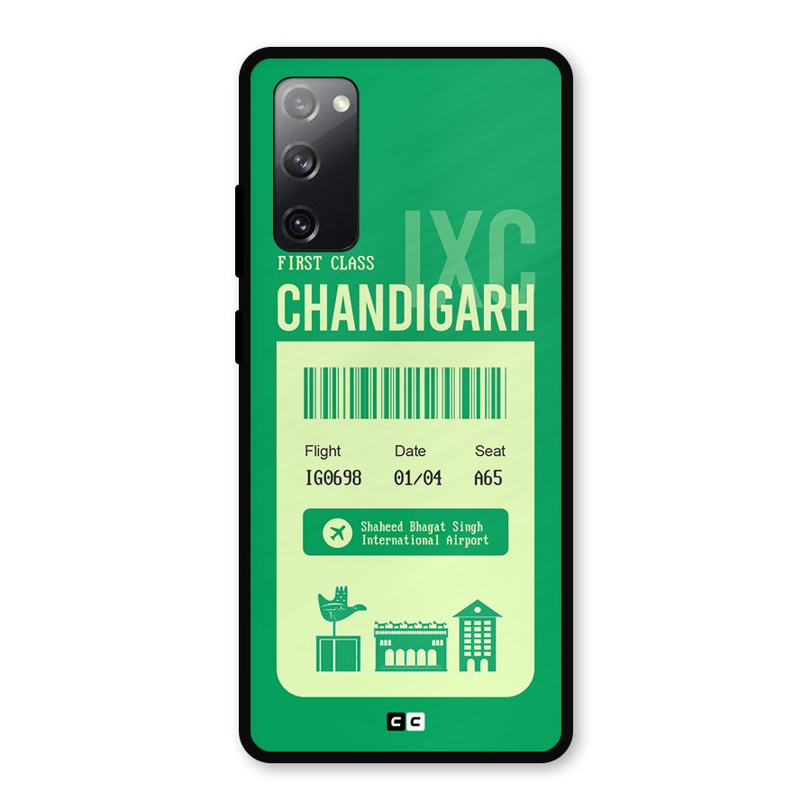 Chandigarh Boarding Pass Metal Back Case for Galaxy S20 FE 5G