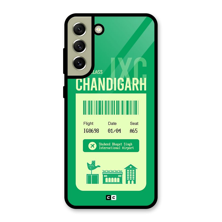Chandigarh Boarding Pass Metal Back Case for Galaxy S21 FE 5G (2023)