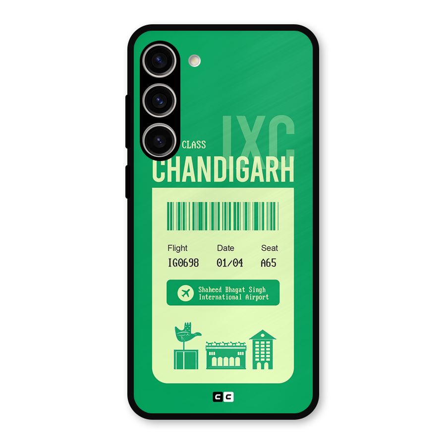 Chandigarh Boarding Pass Metal Back Case for Galaxy S23 Plus