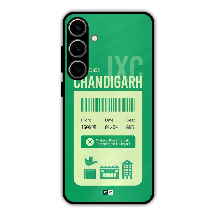 Chandigarh Boarding Pass Metal Back Case for Galaxy S24 Plus