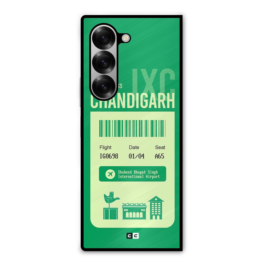 Chandigarh Boarding Pass Metal Back Case for Galaxy Z Fold6