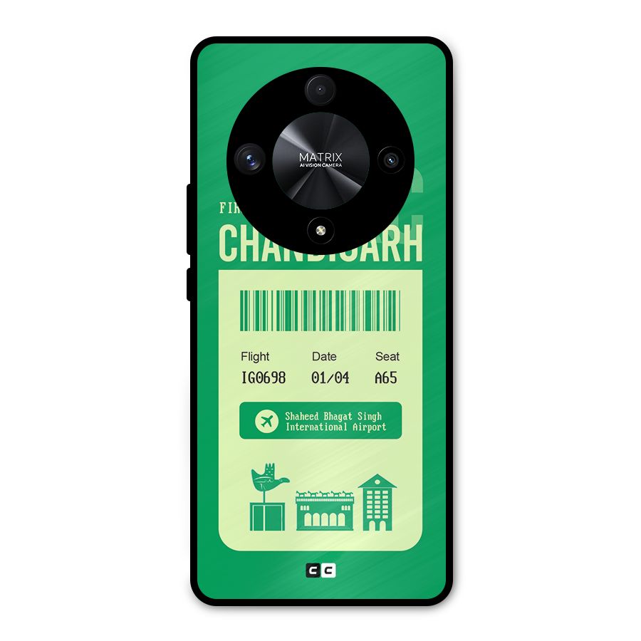 Chandigarh Boarding Pass Metal Back Case for Honor X9b
